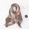 Korean Imitation Cashmere Tassel Plaid Couple Scarf Women's Autumn and Winter New Warm Student Shawl Neck Protector Scarf