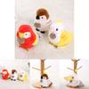 Red Crowned Crane Plush Parrot Keychain With Pp Cotton Filling For Girls And Collectors