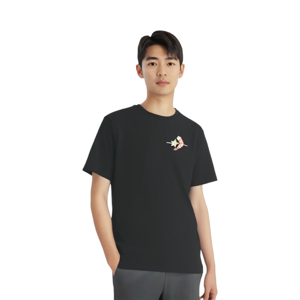 Herren Converse Muster Freizeit Sport Kurzarm Schwarz 10021513-A02
