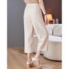 Pasit Women's Elastic Waist Straight-Leg Casual Pants