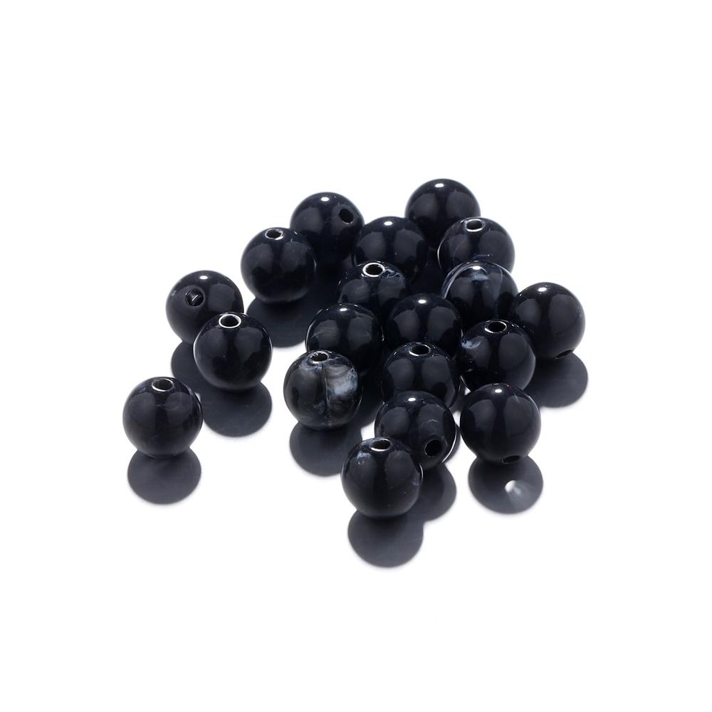 100-200Pcs Colorful Round Imitation Natural Stone Bead Loose Spacer Bead For DIY Necklace Bracelet Jewelry Making Supplies