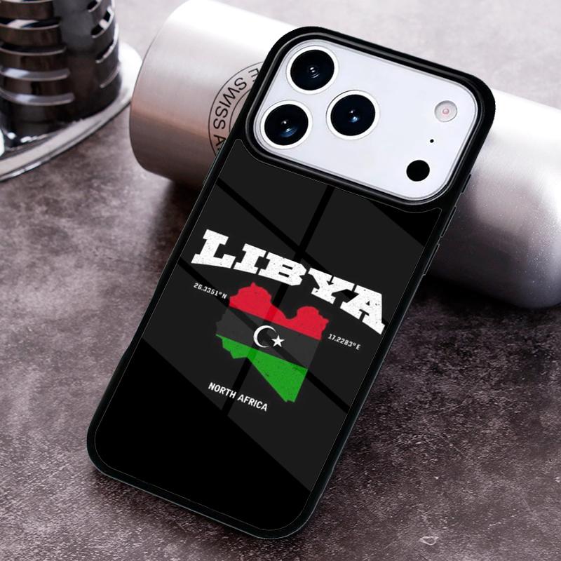 Libya Flag Phone Case for iPhone 17 16 15 Pro Max Air 14 13 12 11 Plus Shockproof Capa Cover