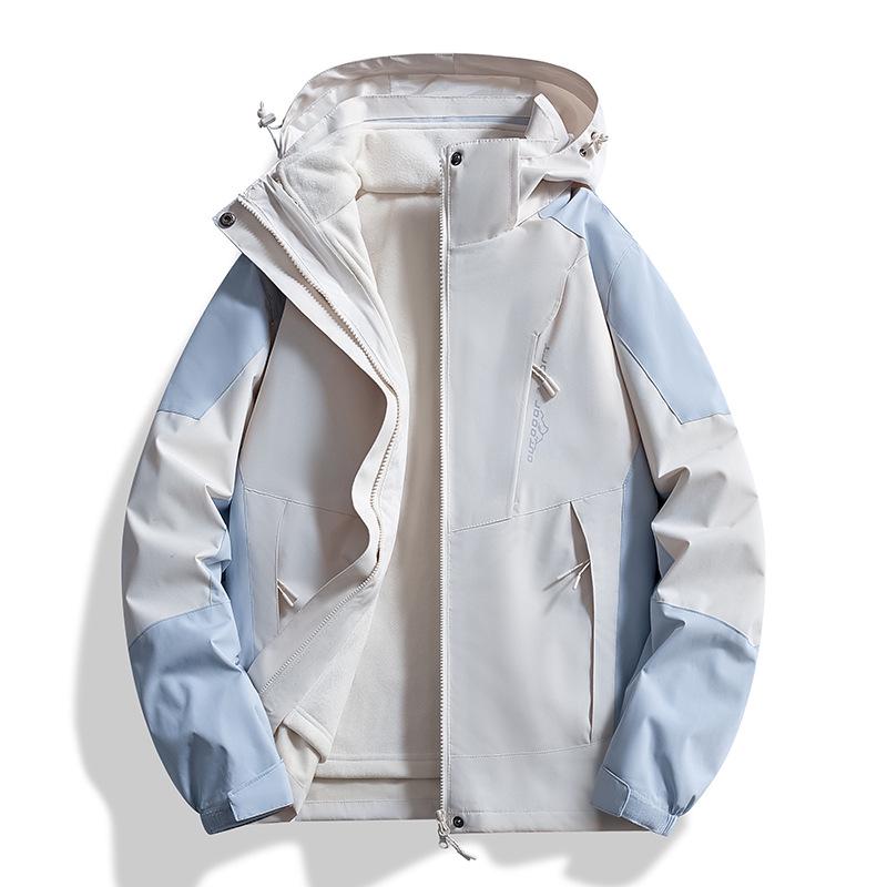 

Autumn/Winter Outdoor Windproof Waterproof 3-in-1 Sports Jacket for Couples L