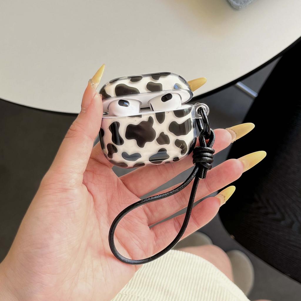 Milk cow cool imd shell for apple airpods 3 4 pro 2nd 2 1 wireless bluetooth charging box earphone case conque