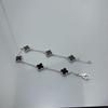 Bracciale Mini a Sei Fiori Quadrifoglio per Donna Bangle Estivo di Alta Qualità Bracciale Elegante