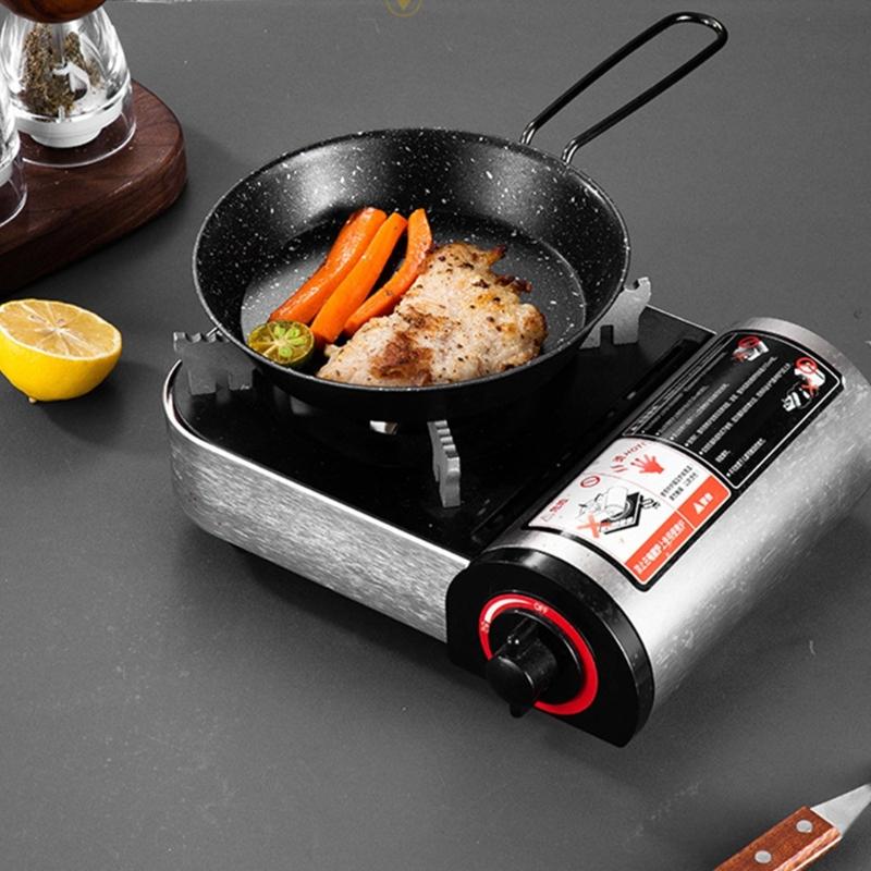 3Pcs Folding Nonstick Frying Pans Portable Outdoor Cookware Light Weight Quick Heating Skillets Cooking Accessory