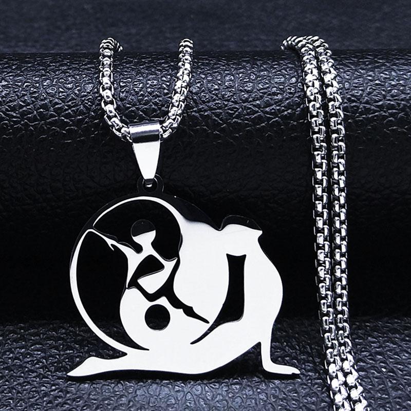 Buddhism Meditation Buddha Yoga Pendant Necklace Stainless Steel Tree of Life Necklace Buddhist Jewelry collares para mujer