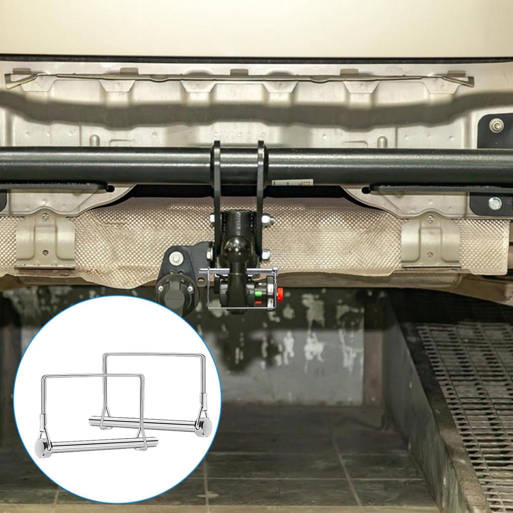 6 Pcs Trailer Coupler P, 5/16" X 4" PTO Shaft Locking P, Heavy-Duty Square Towing Hitch P, Trailer Safety Coupler P, Wire Lock P, Trailer Hitch