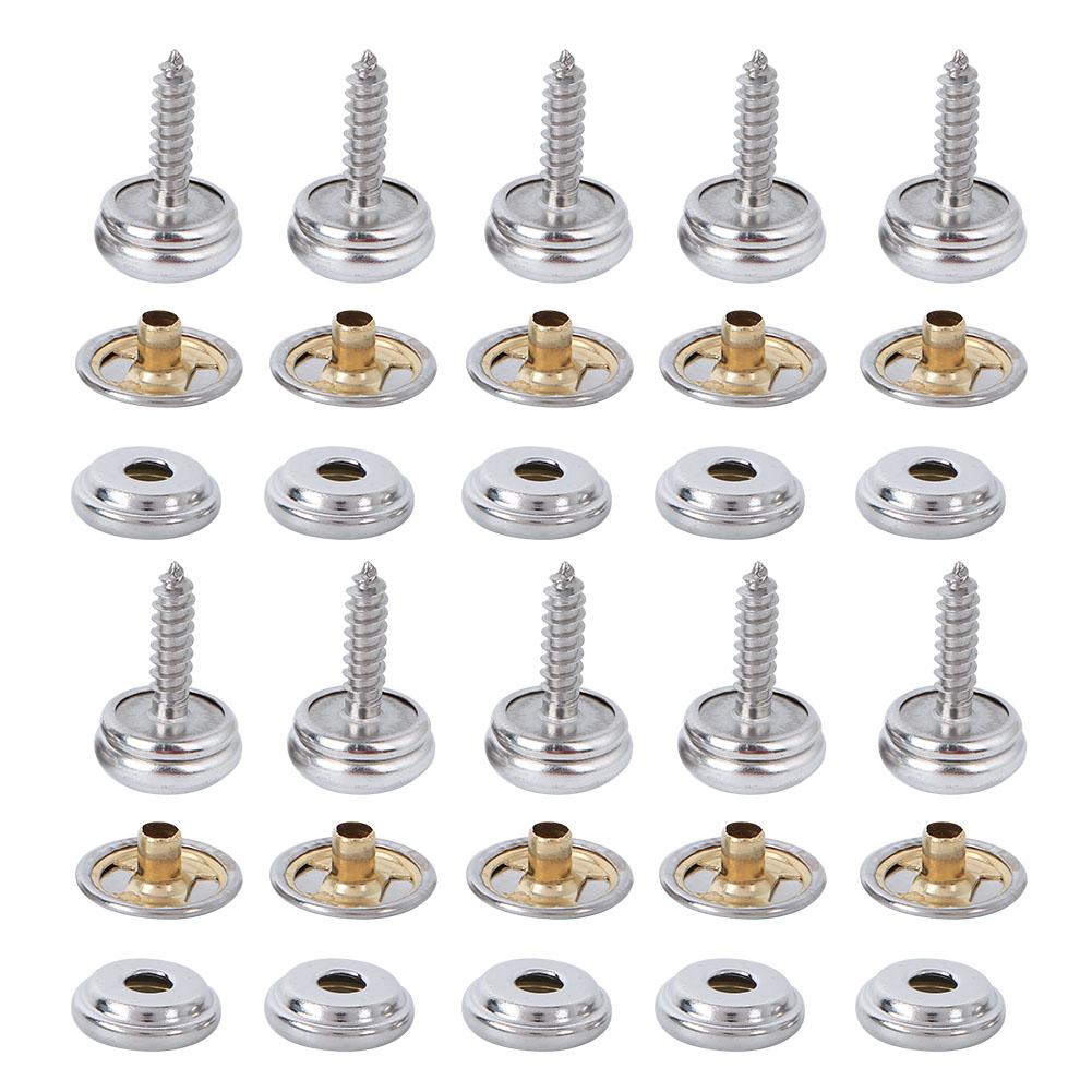 

10 комплектов медных пряжек для крепления палатки, винтовые кнопки-защелки для фиксации, кнопка-защелка, длина ножки 15 мм