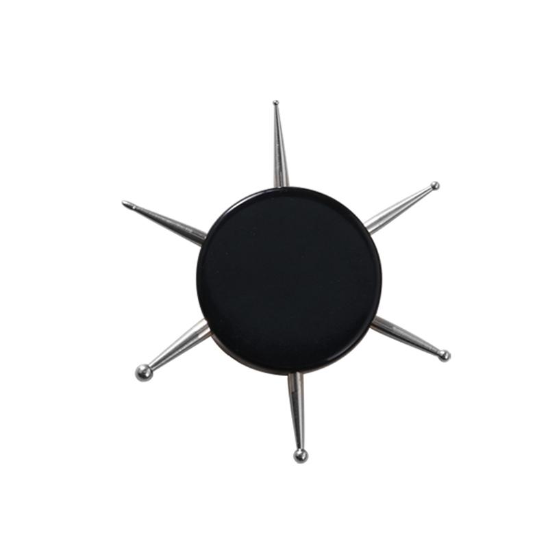 

1 шт. 6 головок для дизайна ногтей, диск для дизайна ногтей, ручка для рисования стразами, дрель для ногтей, ручки для маникюра своими руками, аксессуары чёрный