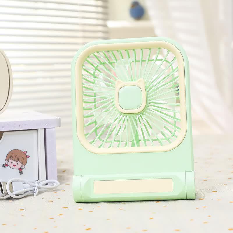 LINGPAN Portable USB Rechargeable Desktop Mini Fan Pack of 5