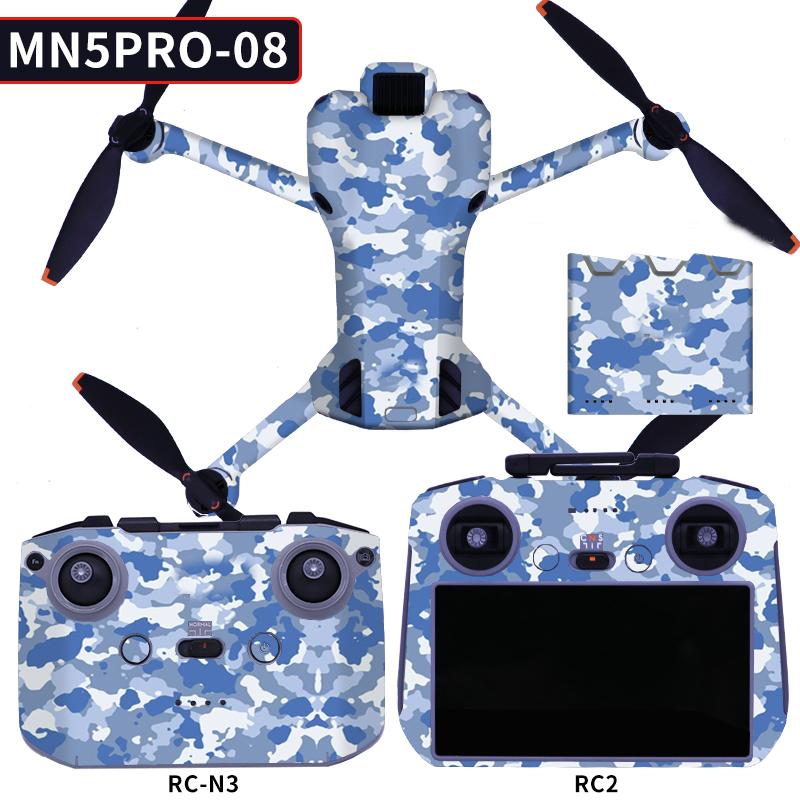 Decorative Sticker Kit for DJI Mini 5 Pro Waterproof Anti-Scratch Skin for Drone, Controller & Battery Manager