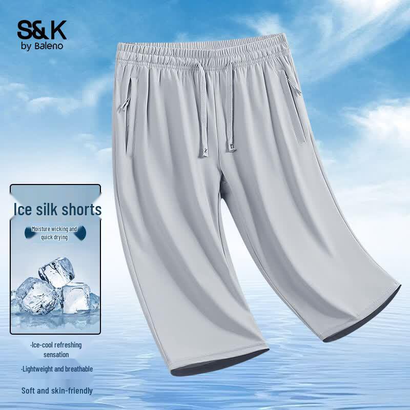 Baleno Men s S&K Ice Silk 3/4 Sport Pants M
