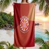 Girona FC Druck Schnelltrocknendes Strandtuch Mikrofaser Saugfähig Tragbares Reise-Handtuch zum Schwimmen