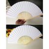 Pack of 10 Chinese Plain Paper Fan for Art Calligraphy and Decorations White Handheld Folding Fan Wedding Parties Decors