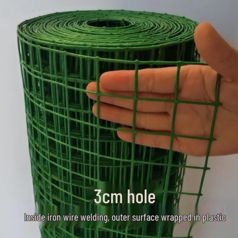 Rustproof Green Plastic-Coated Mesh Wire Fence for Chicken Enclosure