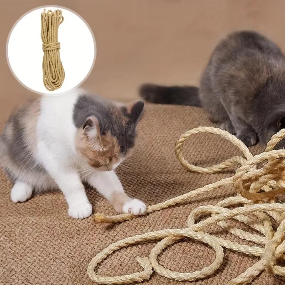 DIY Craft Twine Rope 4mm-12mm Twisted Cord New Natural Jute Rope  Pet Scratching