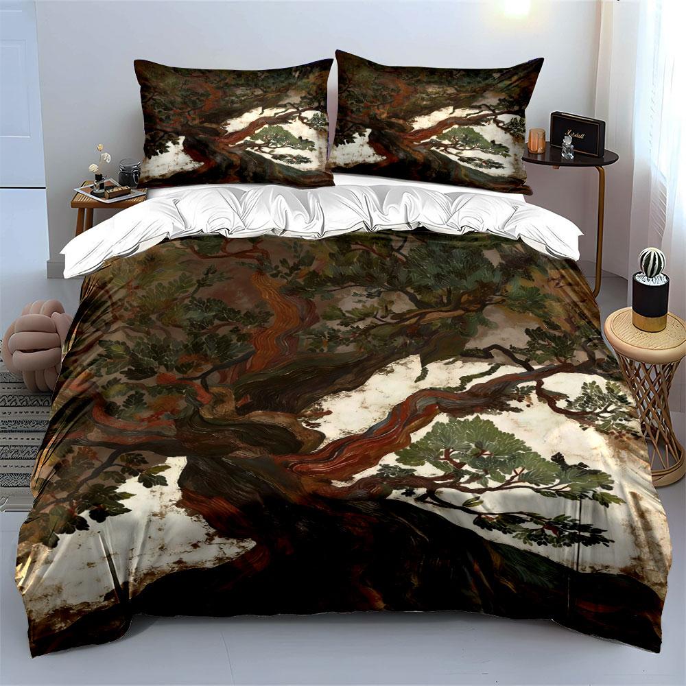 Intricate Tree and Foliage. Bedding Sets Duvet Cover Sets Duvet Covers Pillowcases(1 * Duvet Cover 2 * Pillowcases, Without Duvet Insert)
