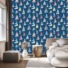 Wallpaper Colorful sailboats at sea for living room and bedroom 50x1000