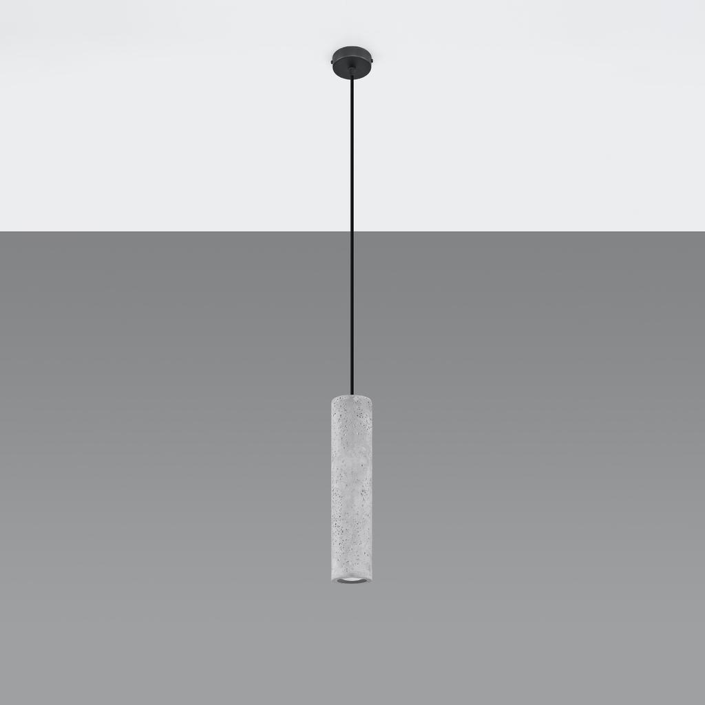Lampa Wisząca Florio 1 Gu10 Szary Beton Lumilo 06.267.53