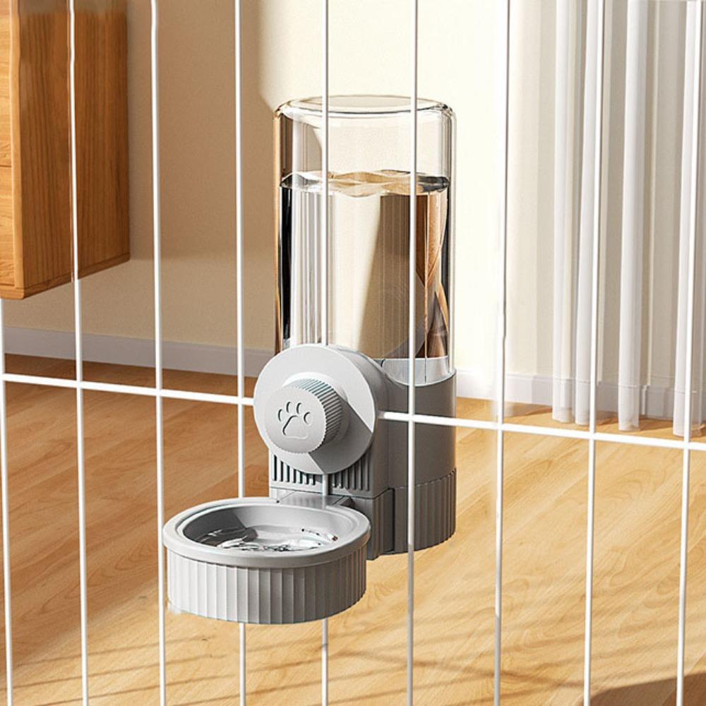Transparent Cage Feeder Large Capacity Cat Water Bottle  for Pet Cage