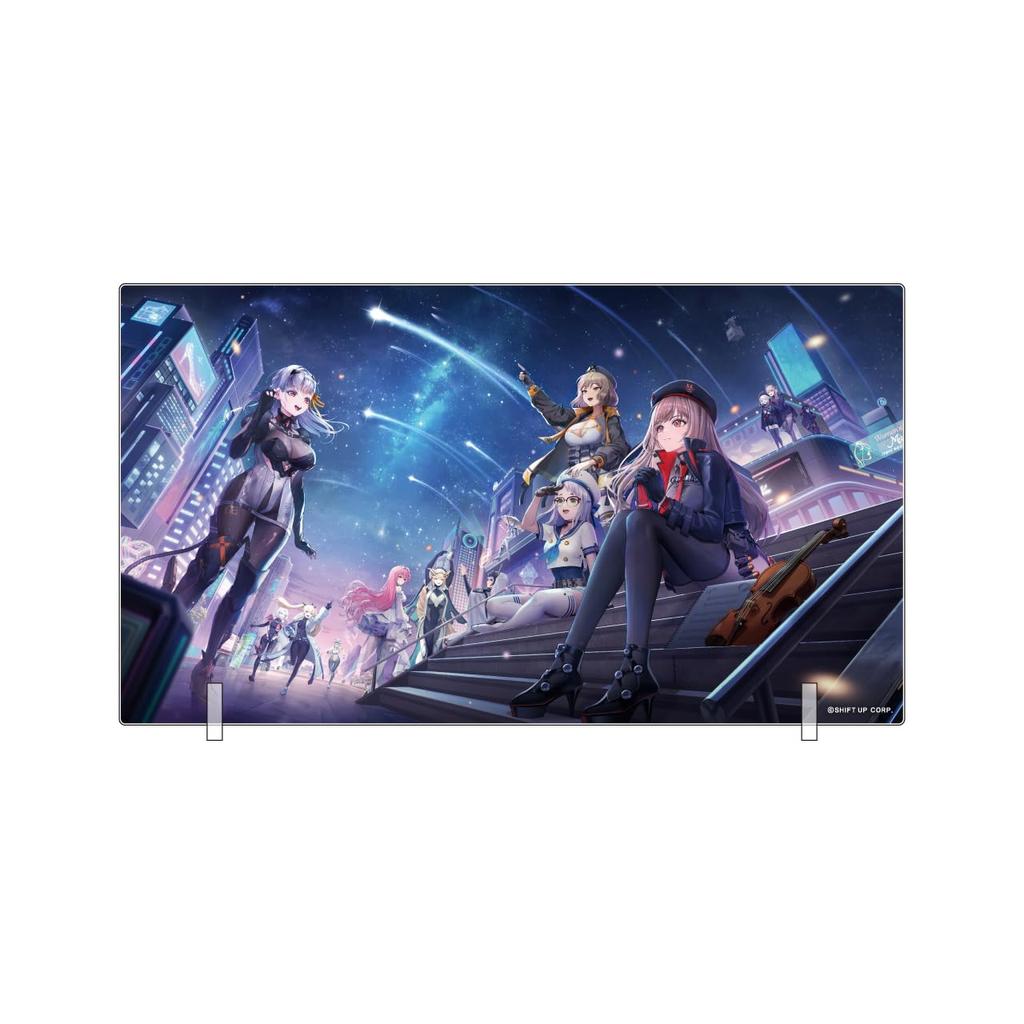 Algernon Products Victory NIKKE Acrylic The Story of Humanity Written in the W258 x Made of Acrylic Goddess Board, Stars, Approx. H148mm,