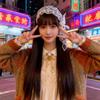 Douyin Lace Bow Headband Long Straight Wig for Girls - Black Full Cover Hairstyle