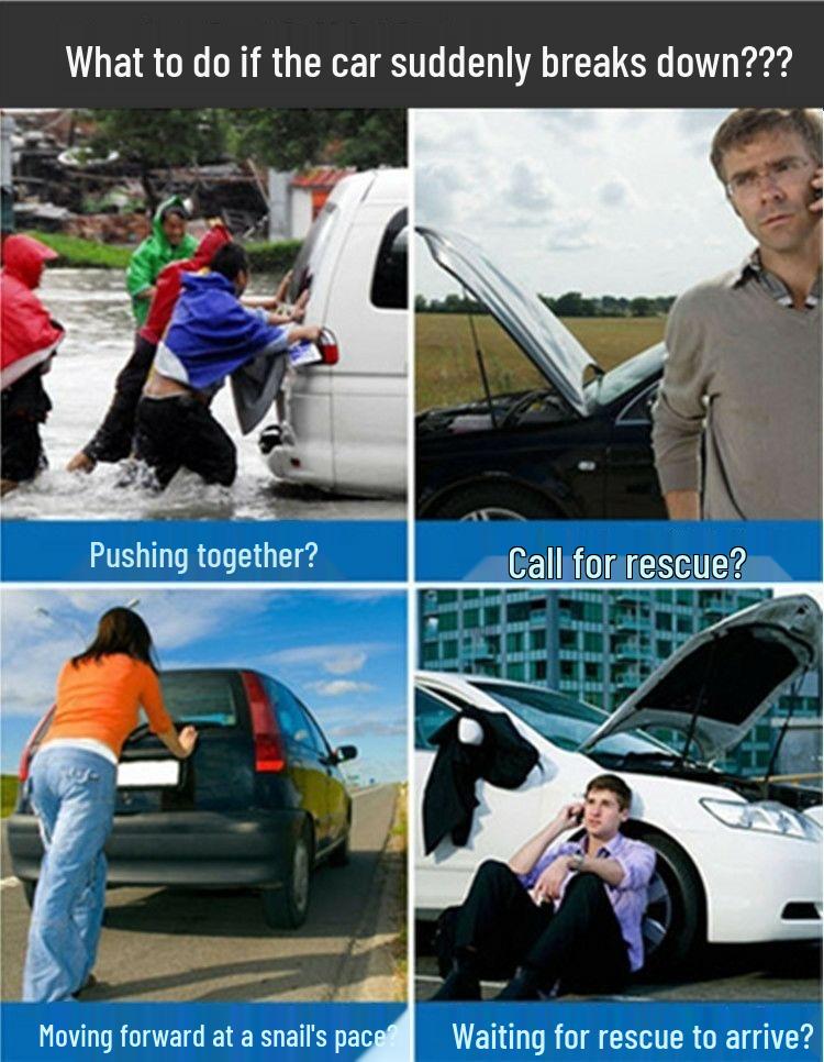 Heavy-Duty Wear-Resistant Off-Road Tow Rope for Small Cars