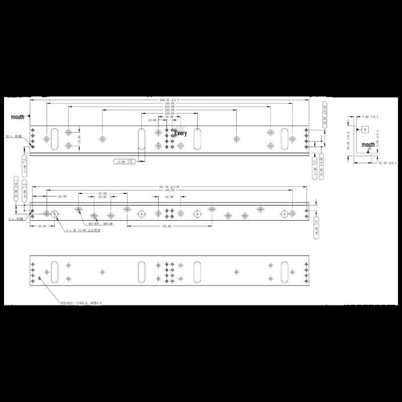 Hikvision Double Door Electromagnetic Lock Mounting Brackets