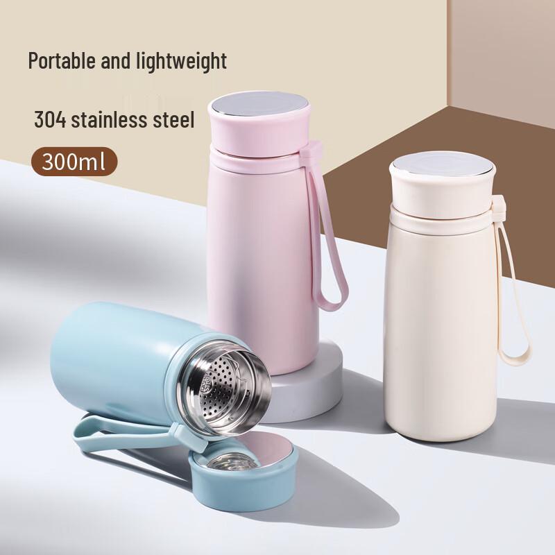 MRSIKEY Mini 304 Stainless Steel Portable Thermos Cup