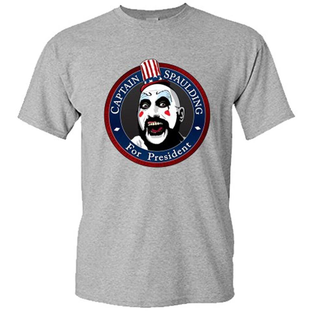 Captain Spaulding For President Men s T-Shirt Women s Tee Top Unisex Grey Size S-5XL S