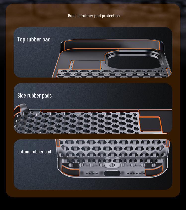 Universal Metal Aromatherapy Case for iPhone 13-15 Pro Max