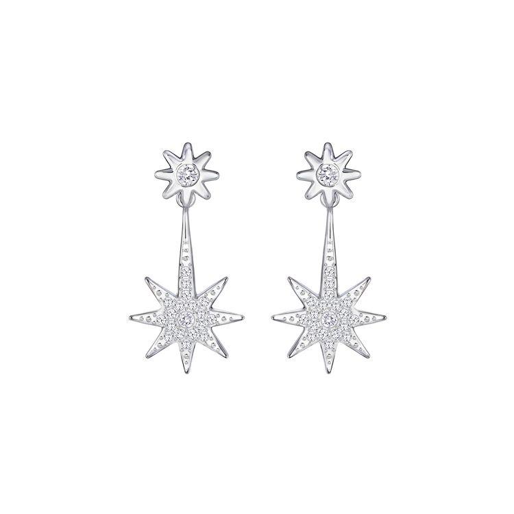 Swarovski Star White Gold Plated Earrings Women earrings 5230287 Box