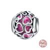 Red Ladybug Lucky Clover Charm Beads 925 Silver Pendant for 3mm Bracelet DIY Jewelry Gifts for Women
