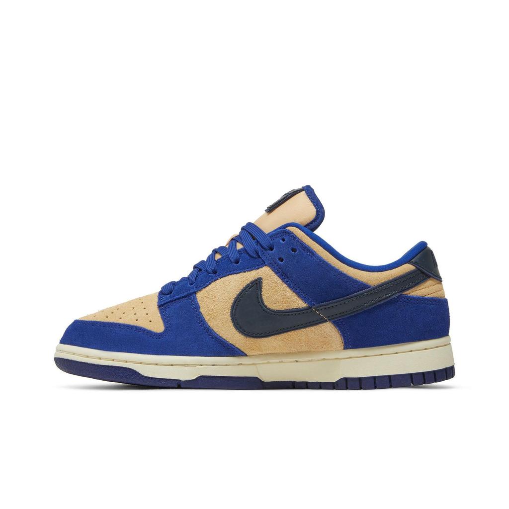 Nike Womens Dunk Low LX 'Blue Suede' (women's sizes) Deep Royal Blue / Dark Obsidian Skateboard Shoes DV7411 400