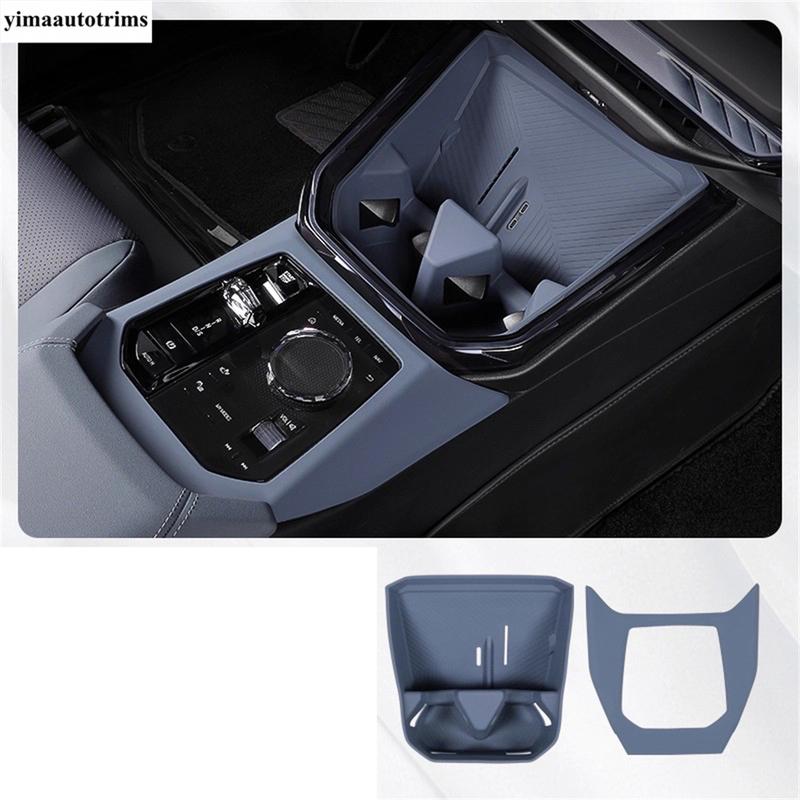 Dla BMW X3 G45 2025 2026 Silikonowa Podkładka pod Kubek Wodny Samochodowy Mata Ochronna na Konsolę Środkową Zmianę Biegów Ładowanie Bezprzewodowe Zestaw Akcesoriów