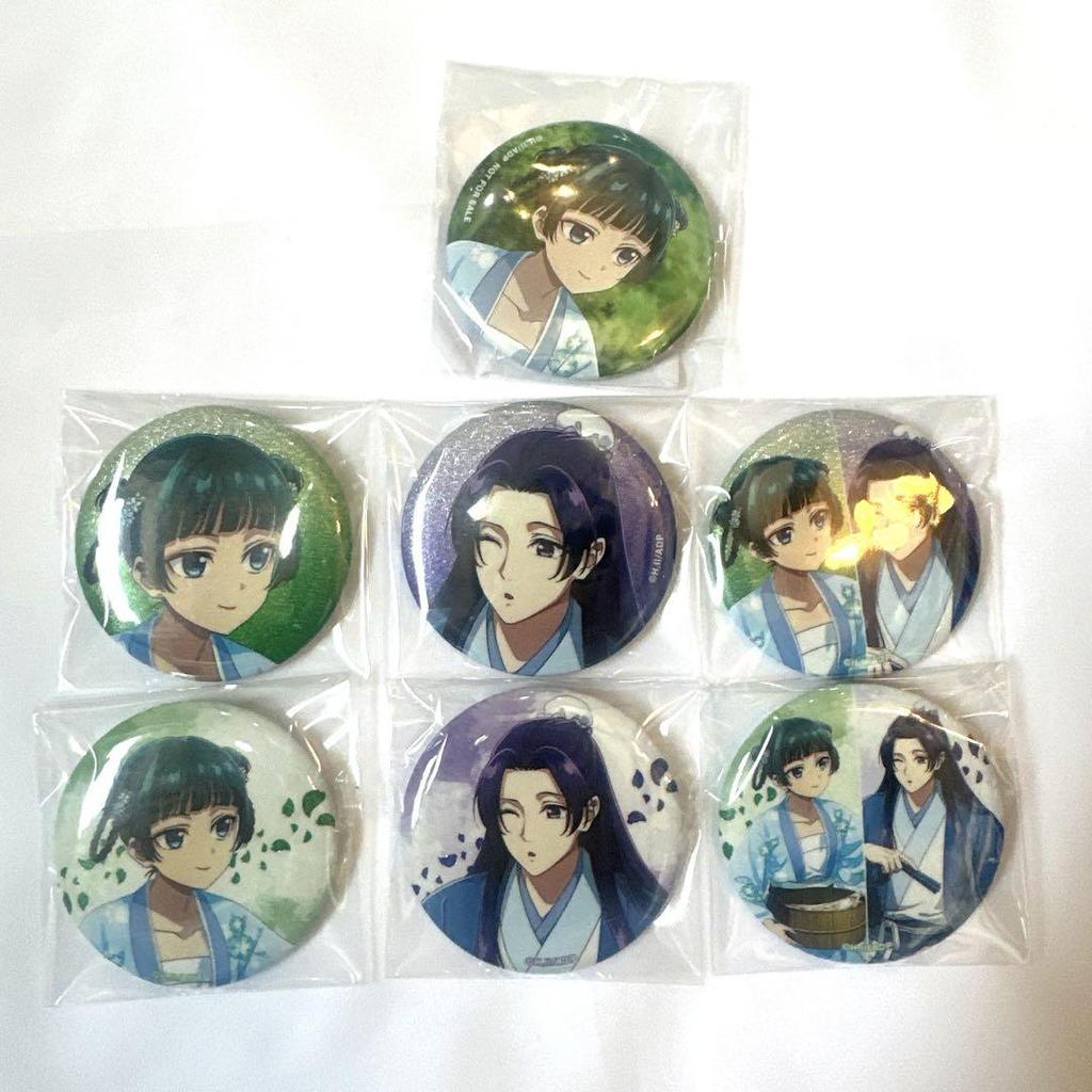 [USED] The Pharmacist's Monologue Kobe Marui Water Play Glitter Can Badge 6 Types Bonus 1 Type