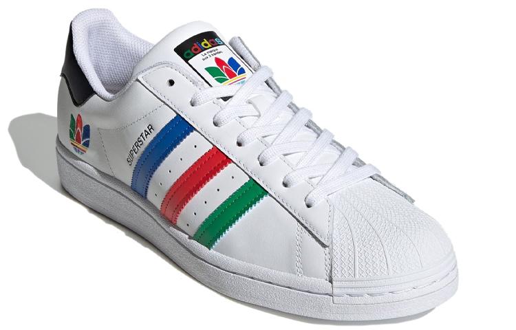 Superstar Adidas Originals 'Kolorowy Trefoil - Cloud White' FU9521