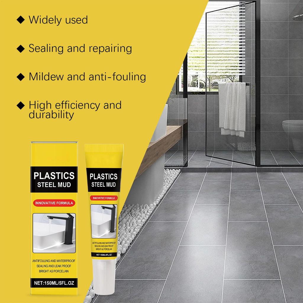 Caulking Sealant 150ml Waterproof Caulk Crack Proof White Sealant For Window Gutter Wall Tile Bathtub Floor Sink Toilet