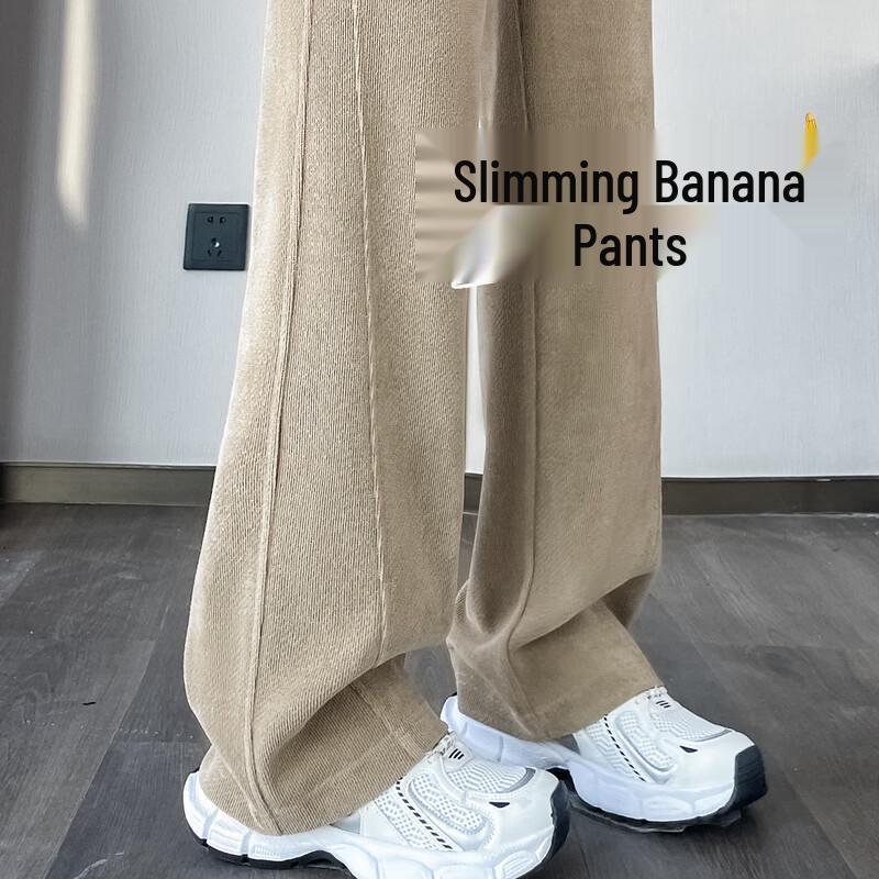 Handu Yishe Women s High-Waist Loose Wide-Leg Pants M