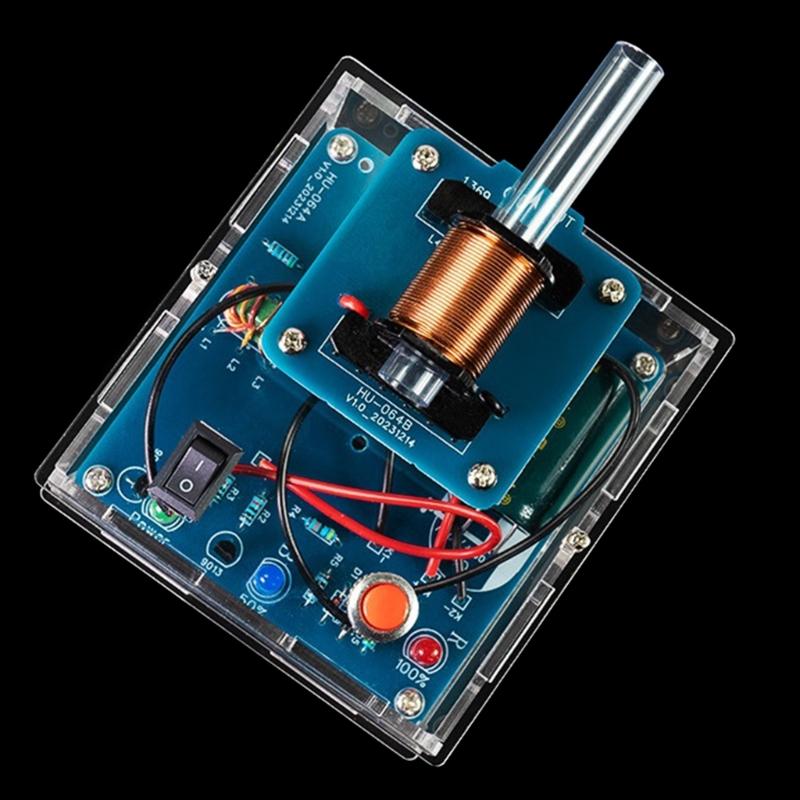 Soldering Practice Kit Handmade Electromagnetic Emitter DIY Coil Boost Transmitter Kit with High Pressure Circuit Board