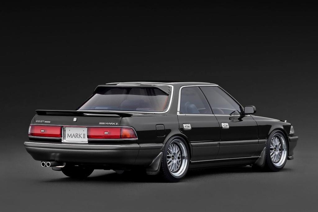 Ignition Model TOYOTA MARKII GT TWIN Turbo Metallic Finished Model IG3858 TK.Company 1/18 2.5 (GX81) Black/Gun