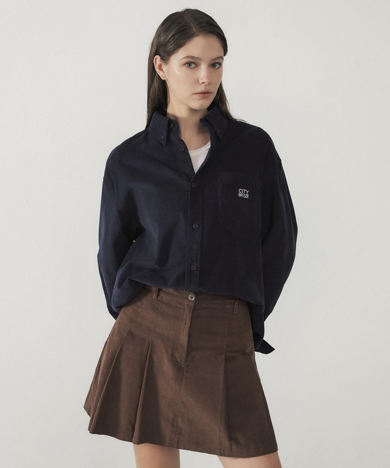 City Breeze Corduroy Oversized Pocket Shirt_Navy Navy/Navy