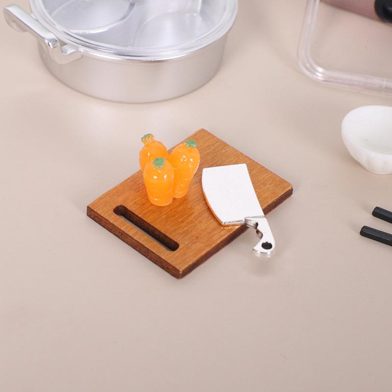 1 Set Doll Kitchen Cookware Baking Supplies Decor Toy 1/12 Dollhouse Mini Kitchenware Kit Model Micro Scene Construction Props