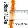 (3 Yards/pack) 15mm Halloween Bow DIY Decoration Color Bar Ghost House Scene Decoration Window Wall Party Holiday Dress Up