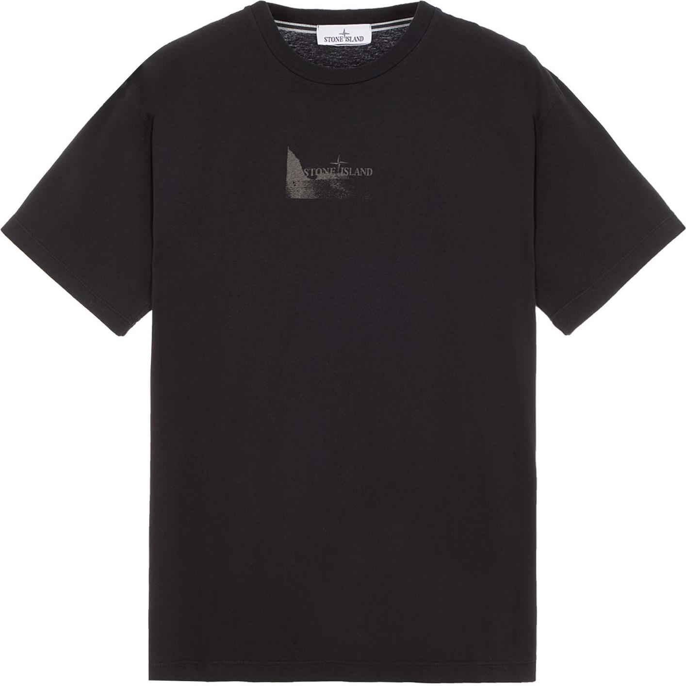 Stone Island SS24 Printed Short Sleeve T-Shirt Unisex Tops Black 80152RC88-0V0029 XL