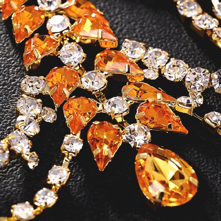 Crystal Tassels Hairband Crowns Tiaras Hair Ornament for Women Stage Show Costume Formal Occasion Photography Headwear