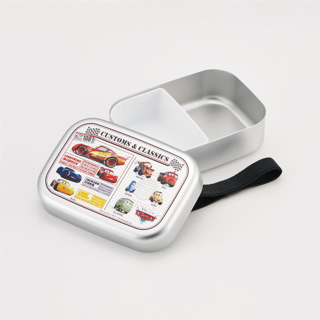 Skater Aluminum Lunch for with Lunch Made in Disney Cars Boys Box, 370ml, Kids, Insulated, Belt, Japan, 25, (ALB5NV68915)