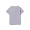 Li Ning Sports Fashion Series Logo Print Loose Round Neck Short Sleeve T-Shirt Women Tops Purple AHSR458-4