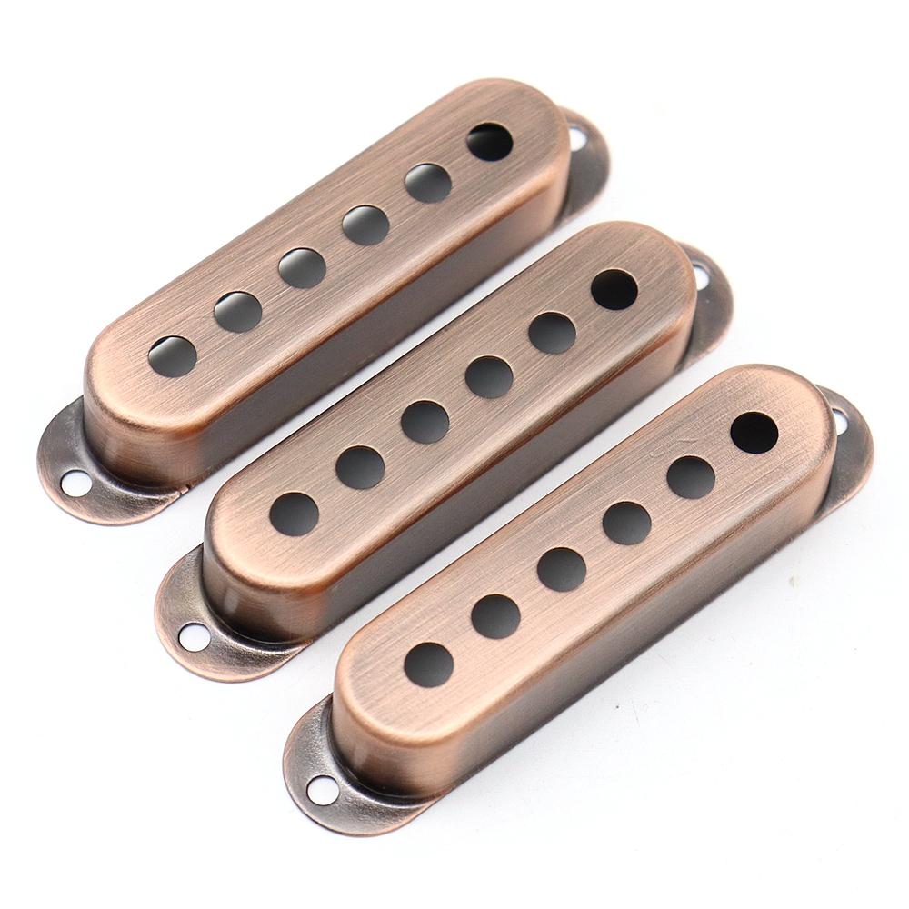 3 Pcs Brass Electric Guitar Single Pickup Covers 48Mm50Mm52Mm For St Sq Guitar Accessories Parts